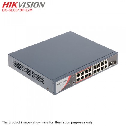 Hikvision DS-7732NI-K4 Network 32 channel 8MP Embedded 4K IP NVR + 2 x 16 Port Fast Ethernet Unmanaged POE Switch 1 port 1GBps uplink