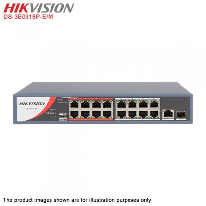 Hikvision DS-7732NI-K4 Network 32 channel 8MP Embedded 4K IP NVR + 2 x 16 Port Fast Ethernet Unmanaged POE Switch 1 port 1GBps uplink