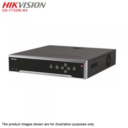 Hikvision DS-7732NI-K4 Network 32 channel 8MP Embedded 4K IP NVR + 2 x 16 Port Fast Ethernet Unmanaged POE Switch 1 port 1GBps uplink