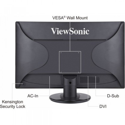 ViewSonic VA2246-LED 22 inch FHD DVI VGA LED Monitor with 250 nits