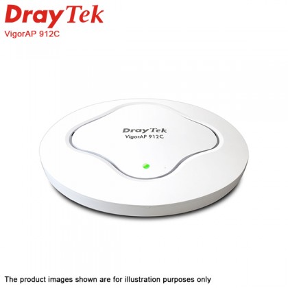 DrayTek VigorAP 912C 11ac Dual-Band Ceiling-Mount 5 PoE Wireless Access Point