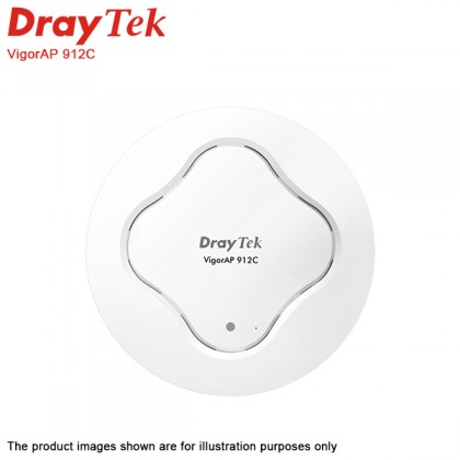 DrayTek VigorAP 912C 11ac Dual-Band Ceiling-Mount 5 PoE Wireless Access Point