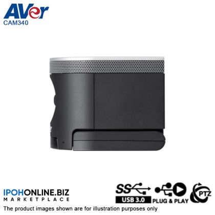 AVER CAM340 USB Sony Exmor 4K Conference Camera For Huddle Rooms And Video Calling Webcam