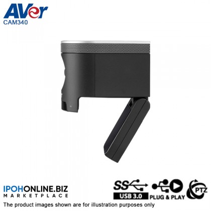 AVER CAM340 USB Sony Exmor 4K Conference Camera For Huddle Rooms And Video Calling Webcam