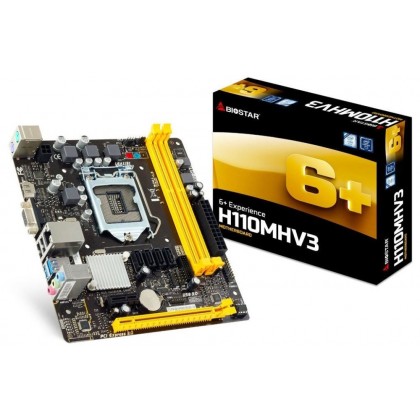 BIOSTAR H110MHV3 Socket 1151 DDR3 VGA HDMI ATX Motherboard + FREE 4GB Kingston RAM BIOSTAR H110MHV3 Socket 1151 DDR3 VGA HDMI ATX Motherboard + FREE 4GB Kingston RAM