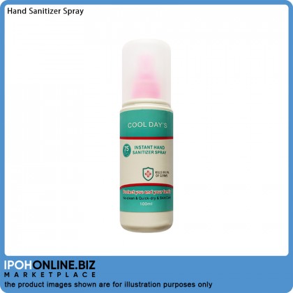 Cool Day's 100ml Instant Hand Sanitizer Spray