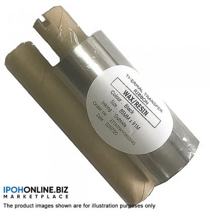 1 Roll Wax Resin Barcode Ribbon 85mm X 91M