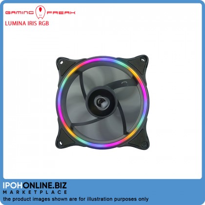 Gaming Freak GF-IRFIX-KIT LUMINA IRIS RGB 3 In 1 STARTER KIT FIXED LIGHTING 120mm LED PC Fan