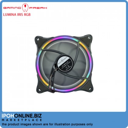 Gaming Freak GF-IRFIX-KIT LUMINA IRIS RGB 3 In 1 STARTER KIT FIXED LIGHTING 120mm LED PC Fan