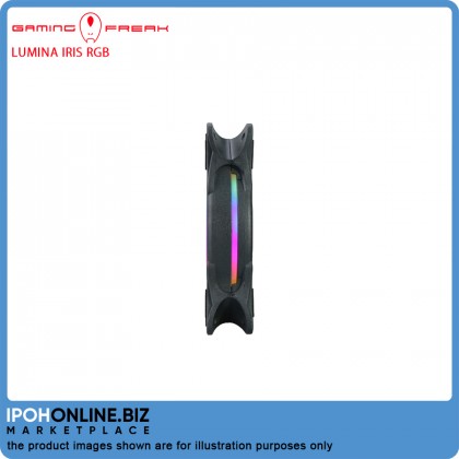 Gaming Freak GF-IRFIX-KIT LUMINA IRIS RGB 3 In 1 STARTER KIT FIXED LIGHTING 120mm LED PC Fan
