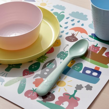 IKEA KIDS KALAS Spoon Mixed Colours Set of 4 IKEA KIDS KALAS Spoon Mixed Colours Set of 4