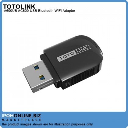 TOTOLINK A600UB AC600 USB Bluetooth WiFi Adapter - Bluetooth 4.2 + Wireless MU-MIMO 2.4GHz + 5GHz