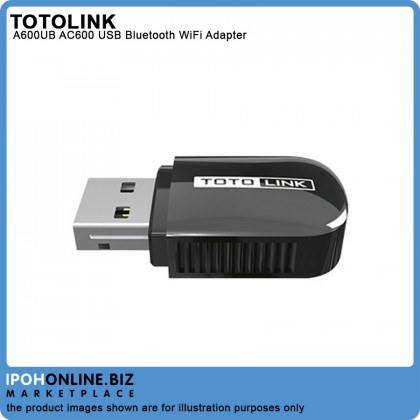 TOTOLINK A600UB AC600 USB Bluetooth WiFi Adapter - Bluetooth 4.2 + Wireless MU-MIMO 2.4GHz + 5GHz