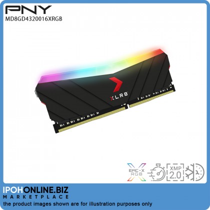 PNY XLR8 RGB 8GB 3200 DDR4 3200Mhz Desktop Gaming RAM