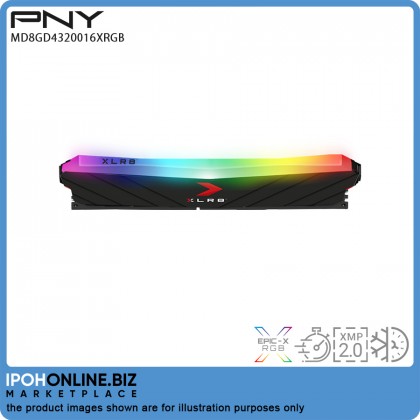 PNY XLR8 RGB 8GB 3200 DDR4 3200Mhz Desktop Gaming RAM