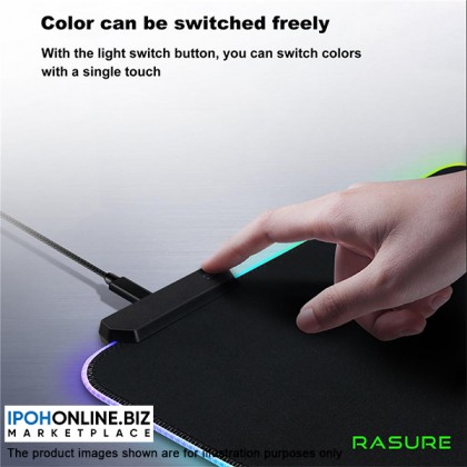 Rasure LED RGB Colorful USB Gaming Mouse Pad for Gamer RS-01