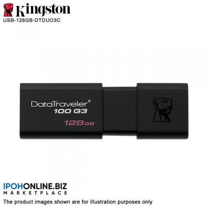 Kingston 128GB DataTraveler 100 G3 Pen Drive with Sliding Cap (DT100G3/128GB) Kingston 128GB DataTraveler 100 G3 Pen Drive with Sliding Cap (DT100G3/128GB)