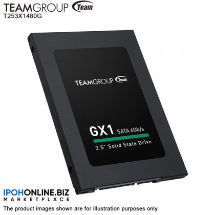 TEAMGROUP GX1 480GB 2.5 Inch SATA Internal SSD (Read Speed up to 530 MB/s) T253X1480G0C101