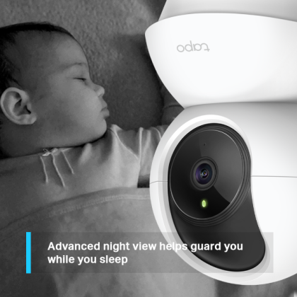 TP-Link Tapo C200 Full HD Pan Tilt Home Security Wi-Fi Camera + FOC 32GB MicroSD