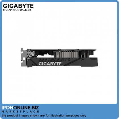 GIGABYTE NVIDIA GeForce GTX 1650 4GB DDR6 128-Bit HDMI DP DVI Graphics Card GV-N1656OC-4GD 6-Pin Power