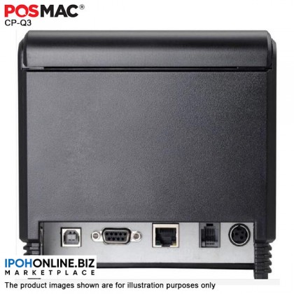 POSMAC CP-Q3 80mm Serial + USB + LAN Direct Thermal Receipt Printer