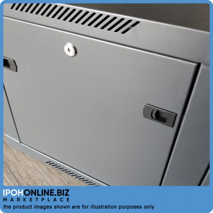 E Rack 9U Wall Mount Rack Equipment 19" 540mm(W) x 500mm(D) x 435mm(H) - Perforated Door