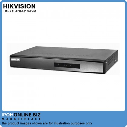 HIKVISION DS-7104NI-Q1/4P/M Network 4CH 4MP H.265 With 4 PoE Port Plug And Play NVR