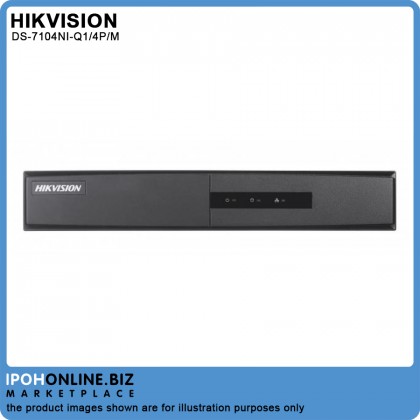 HIKVISION DS-7104NI-Q1/4P/M Network 4CH 4MP H.265 With 4 PoE Port Plug And Play NVR