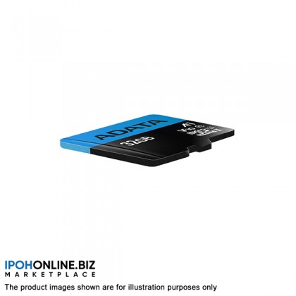 ADATA Premier 32GB MicroSDHC/SDXC UHS-I Class 10 V10 A1 Memory Card with Adapter Read up to 100 MB/s