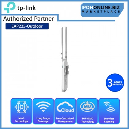 TP-Link Omada EAP225-Outdoor AC1200 Wireless MU-MIMO Gigabit Indoor/Outdoor Access Point / Mesh