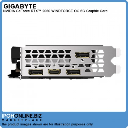 GIGABYTE GeForce RTX 2060 OC 6GB GDDR6 2X FANS DP HDMI 8‎Pin x 1 Graphic Card