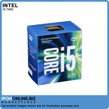 Intel Core i5 7400 Processor - 6M Cache, Up To 3.50 GHz / 7th Gen Kaby Lake