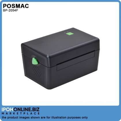 POSMAC PB-2054F Direct A6 Thermal Barcode Printer + Paper Rack FOC One Roll Thermal Paper - AWB Airway Bill Consignment Note Sticker