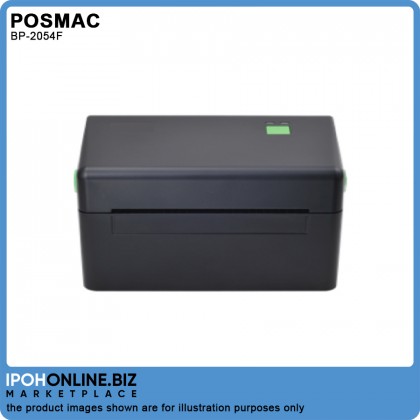 POSMAC PB-2054F Direct A6 Thermal Barcode Printer + Paper Rack FOC One Roll Thermal Paper - AWB Airway Bill Consignment Note Sticker