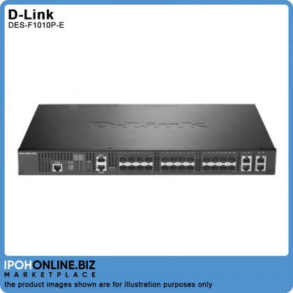 D-Link DES-F1010P-E 250M 10-Port Fast Ethernet Switch with 8 PoE Ports & 2 Uplink Ports