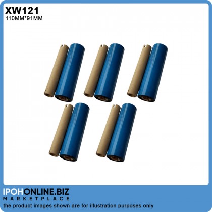 5 Rolls 110MMX91M Wax Barcode Ribbon For Barcode Printer (FACE OUT) 5 Rolls 110MMX91M Wax Barcode Ribbon For Barcode Printer (FACE OUT)