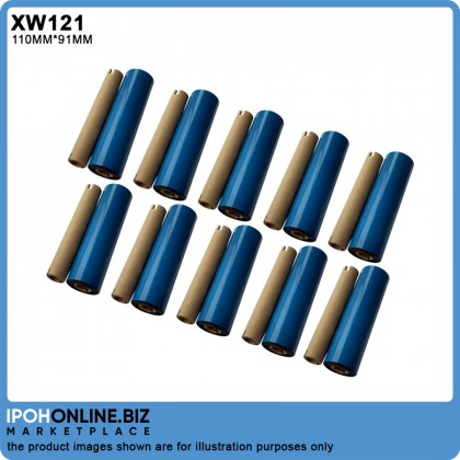 10 Rolls 110MMX91M Wax Barcode Ribbon For Barcode Printer (FACE OUT) 10 Rolls 110MMX91M Wax Barcode Ribbon For Barcode Printer (FACE OUT)