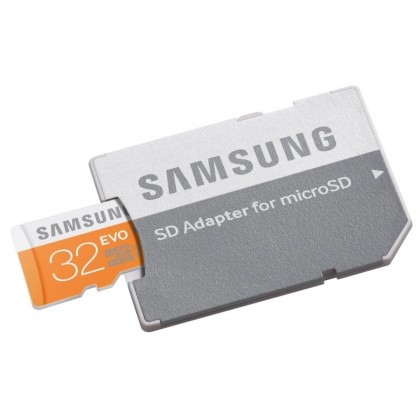 Samsung 32GB EVO Class 10 Micro SDHC 48MB/s UHS-I Memory Card with Adapter