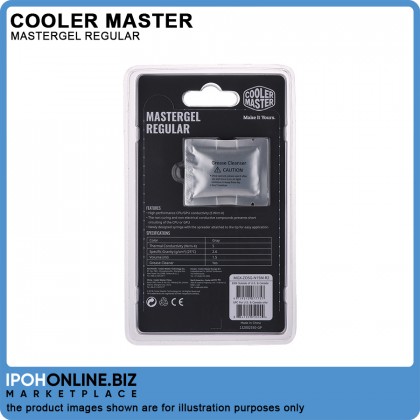 Cooler Master New MasterGel Regular High Performance Thermal Grease 1.5ml with Grease Cleaner