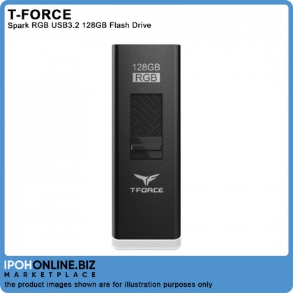 TEAMGROUP T-FORCE SPARK RGB 128GB USB 3.2 Gen 1 FLASH DRIVE UFD Gaming