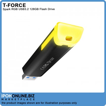 TEAMGROUP T-FORCE SPARK RGB 128GB USB 3.2 Gen 1 FLASH DRIVE UFD Gaming