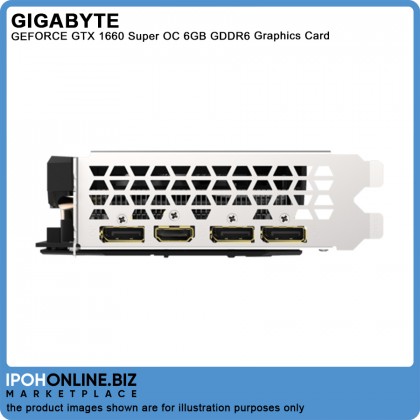 Gigabyte GeForce GTX 1660 SUPER OC 6GB GDDR6 HDMI 3 x DP 2 x Windforce FANS GAMING Graphics Card