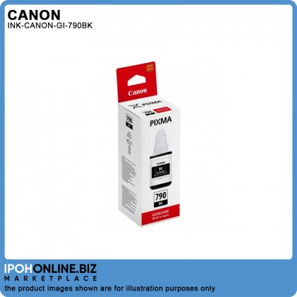 CANON GI-790BK Black Ink Cartridge For PIXMA G1000 / G2000 / G3000 / G4000