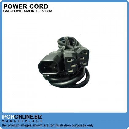 Power Cord For Monitor ~ CPU 1M/2F (1.8M)