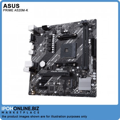 Asus PRIME A520M-K AMD A520 Ryzen AM4 Micro ATX Motherboard With M.2 DDR4 D-Sub HDMI
