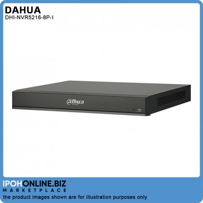 DAHUA DHI-NVR5216-8P-I 16 Channel 1U 8PoE 2HDD WizMind Network Video Recorder