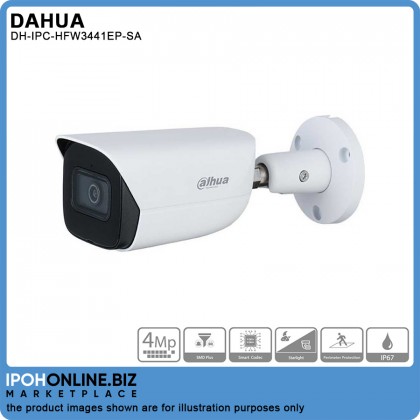 DAHUA DH-IPC-HFW3441EP-SA 4MP IR Fixed Focal Bullet WizSense Network Camera