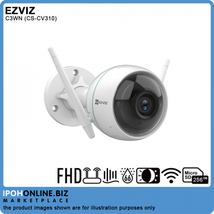 EZVIZ C3WN 2.8mm Outdoor Smart Home 2MP 1080p Wi-Fi Camera - Strong Wireless Connectivity