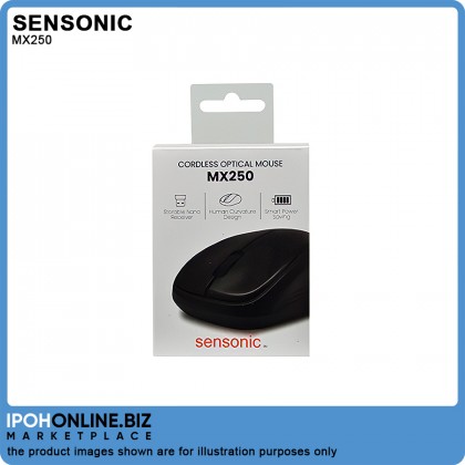Sensonic MX250 2.4GHz Wireless Cordless Optical Mouse FOC Battery Sensonic MX250 2.4GHz Wireless Cordless Optical Mouse FOC Battery
