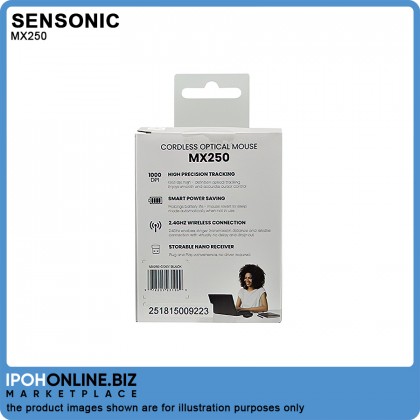 Sensonic MX250 2.4GHz Wireless Cordless Optical Mouse FOC Battery Sensonic MX250 2.4GHz Wireless Cordless Optical Mouse FOC Battery